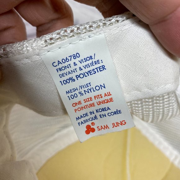 Vintage Farmer Hat Trucker Mesh Cap Snapback White STADNICK Dairy Farms Cow - Picture 9 of 10